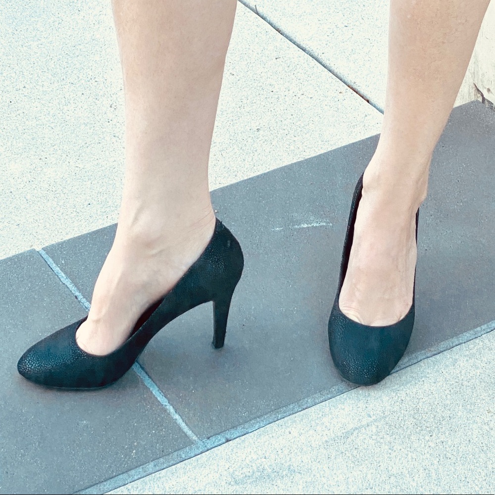 INC Black pumps womens heels stilettos international concepts retro pinup Macy’s